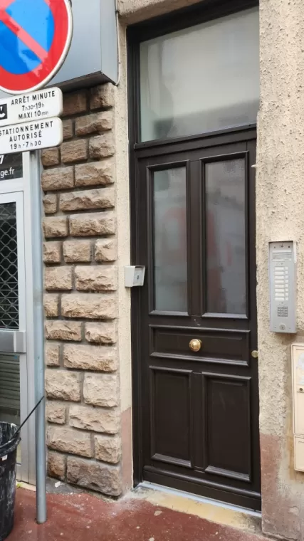 Porte d'Entrée Bois laquée